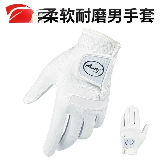 工厂批发高尔夫手套男士超纤布手套柔软舒适耐磨运动手套golf用品
