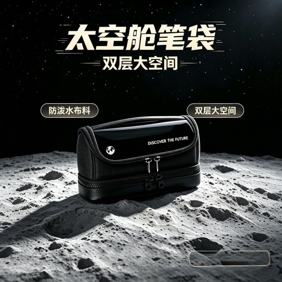 透明太空舱笔袋大容量2026年新款初高中生文具盒铅笔盒男生高颜值