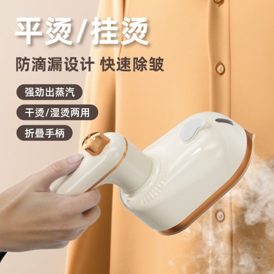 跨境折叠挂烫机手持便捷式电熨斗家用旅行宿舍烫熨衣服迷你熨烫机 (含认证）
