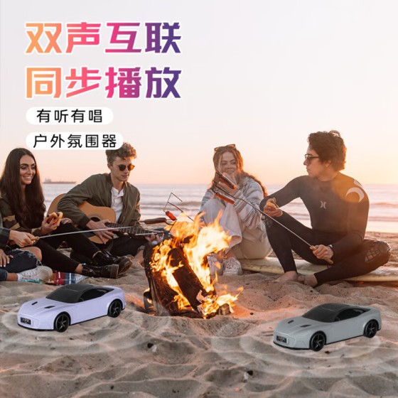 新款车模型蓝牙音箱大音量低音炮无线迷你可充电电脑家用音响P331