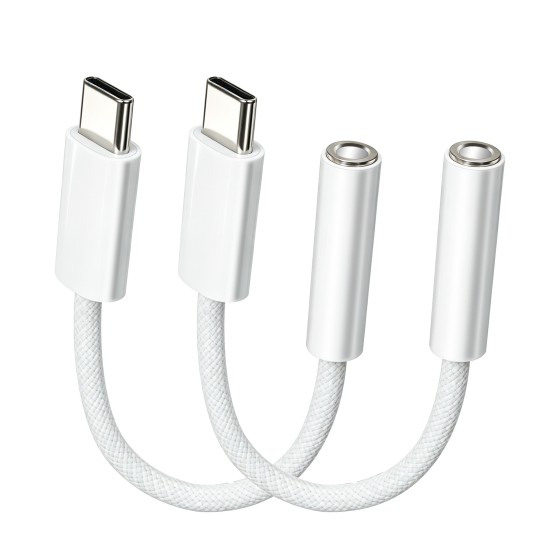 苹果TypeC转3.5mm耳机转接头线控数字解码音频线苹果TypeC转3.5mm