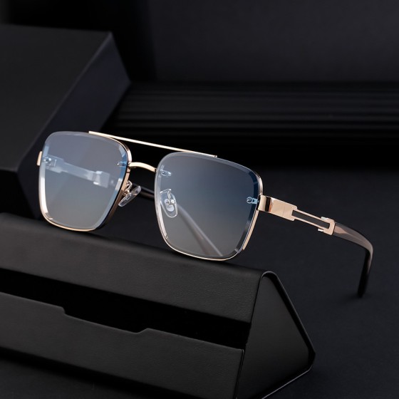 新款复古眼镜男开车墨镜方框高级感男士防晒太阳镜高端sunglasses