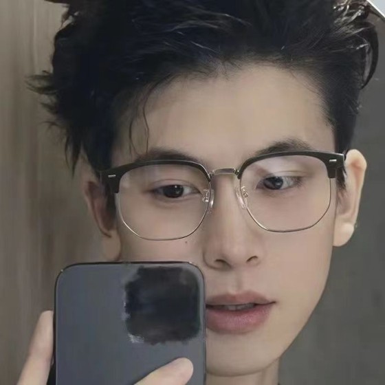 超轻防蓝光眼镜半框文艺休闲理工男款近视度数可配斯文平光镜包邮