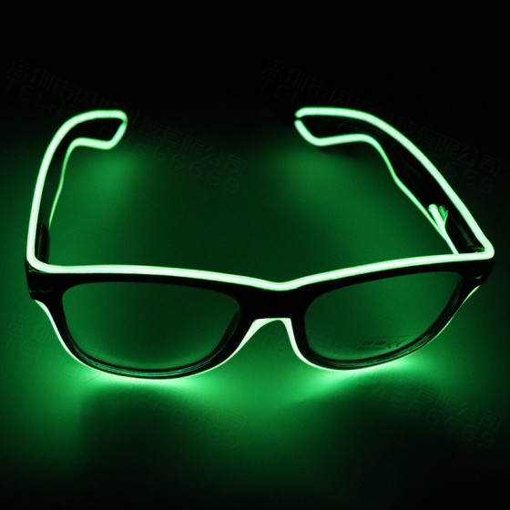 发光眼镜LED米钉声控酒吧聚会礼品音乐气氛用品Neon Glasses