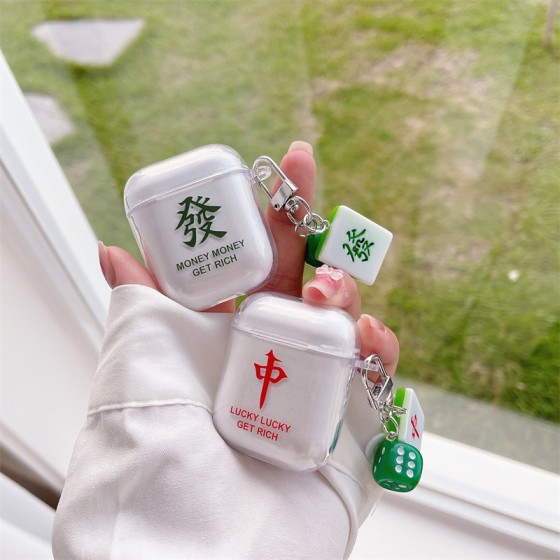 中国风红中發适用airpods pro3代保护套4代pro2代苹果蓝牙耳机壳