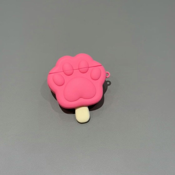 可爱猫爪棒棒糖AirPods pro3苹果蓝牙耳机壳2/4代卡通保护套适用