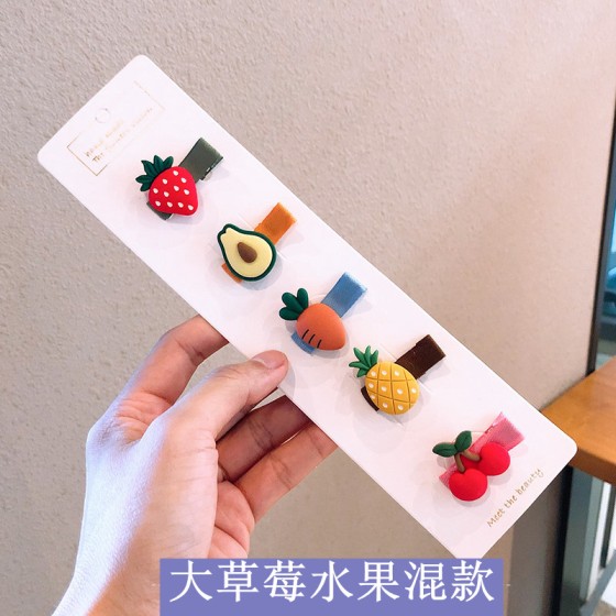 淘宝热卖韩版儿童发饰树脂卡通发夹包夹花朵发夹女童头饰小号发卡