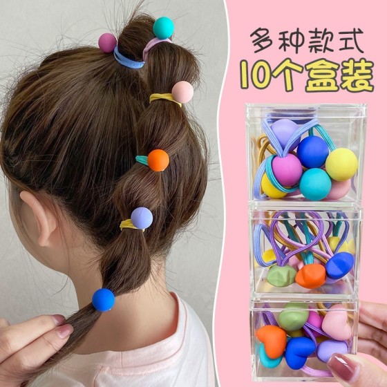 高弹力发绳宝宝扎头发皮筋孩子发圈儿童发饰幼儿园头绳女童头饰小