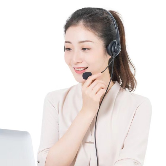 学生考试有线耳机商务话务员专用头戴式USB耳机电脑听力耳麦批发