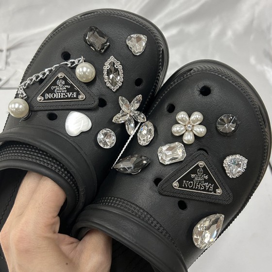 【粘好发货】洞洞鞋配饰配件鞋花装饰扣cross鞋扣套装可拆卸diy