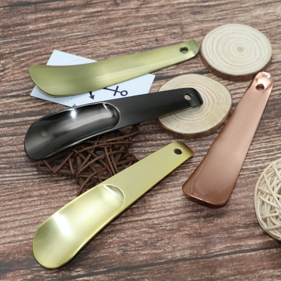 金属鞋拔子14.5cm长懒人穿鞋器锌合金材质量大可激光logo批发