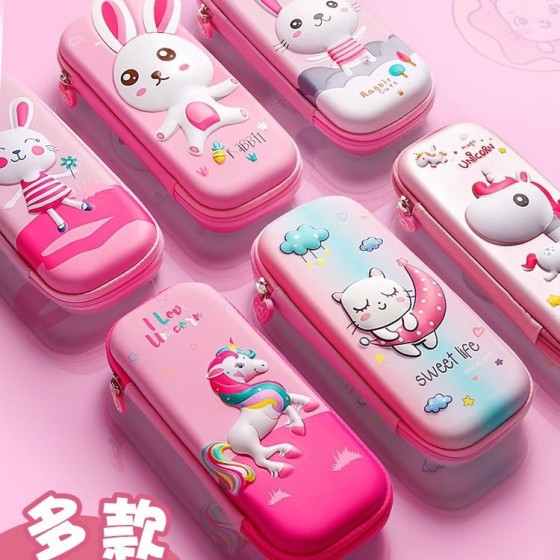文具盒女孩铅笔盒笔袋女小学生用一年级笔盒女孩版幼儿园卡通可爱