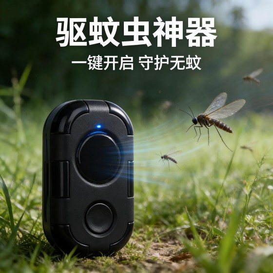 亚马逊热销 新款超声波驱蚊器便携式户外驱蚊驱鼠器usb充电式厂家