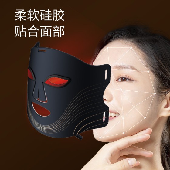 跨境红光面罩7色面膜仪家用LED大排灯美容仪美颈仪硅胶美容面罩