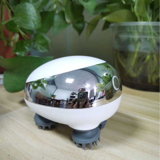 跨境家用新款迷你智能防水头疗仪揉捏穴位头部按摩仪器头皮手持式USB充电
