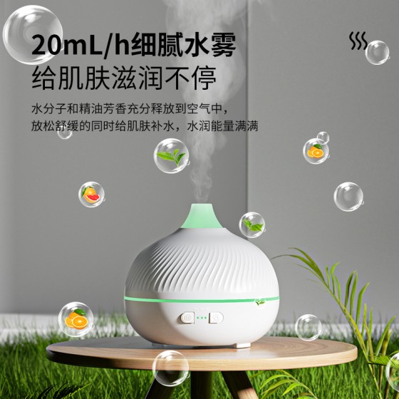 跨境专供洋葱头香薰机超声波加湿器家用卧室氛围灯静音加湿香熏机